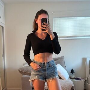 Princess Polly Black Cowl Neck Sweater